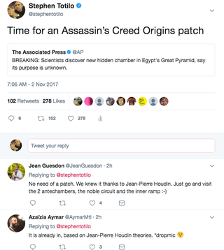 Snarky games journalist is put in his place by two senior Assassin’s Creed developers